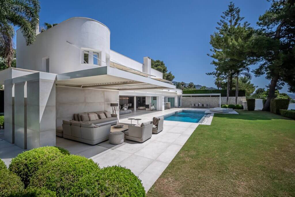 Terasse Villa Altos Golden Mile - Luxusvilla zum Verkauf an der Goldenen Meile, Marbella