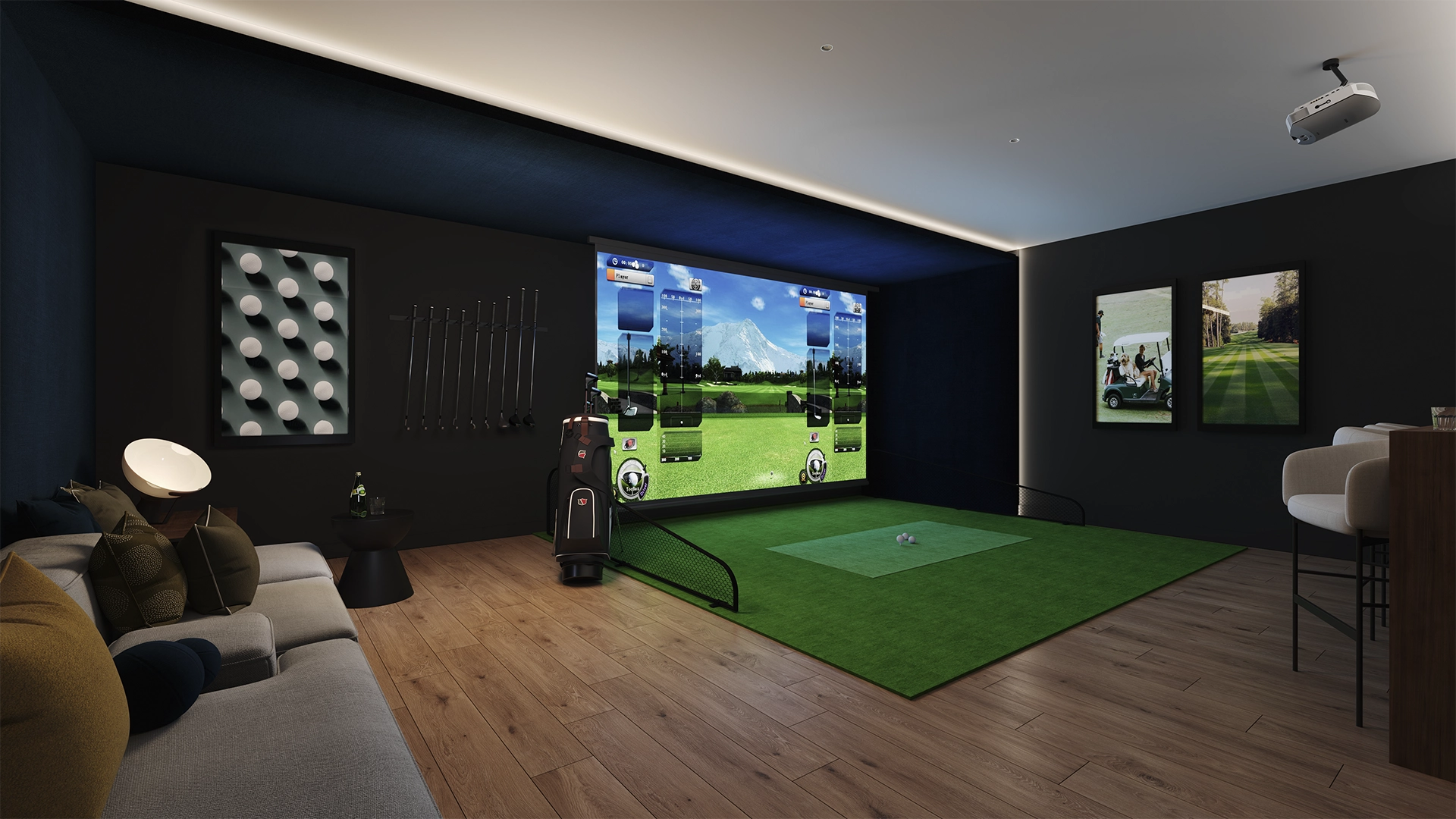 Alura Living golf simulator