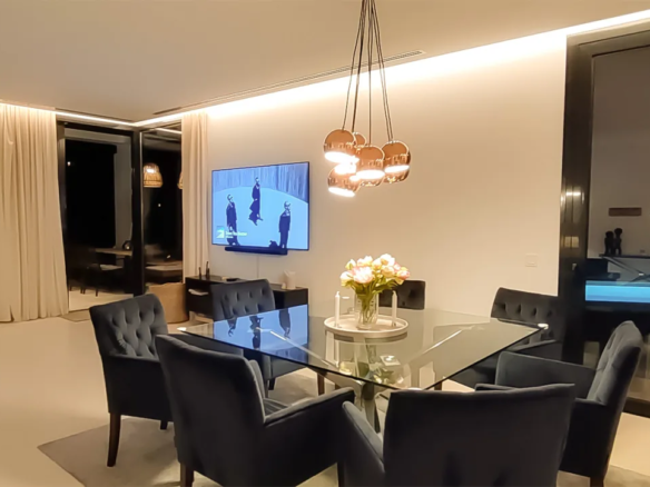 Green Hill 14  night view livingroom