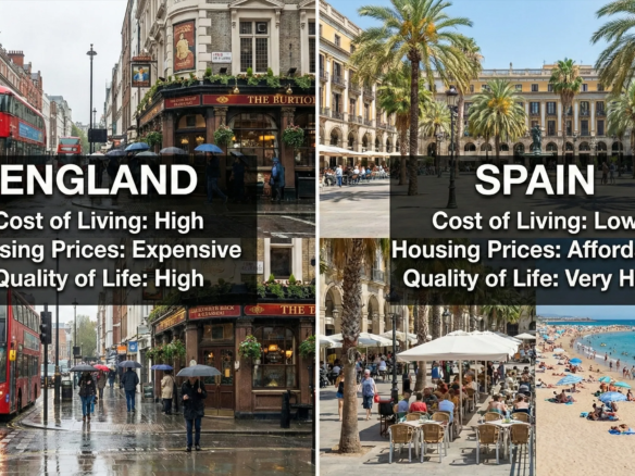 Spain vs England: Cost of Living