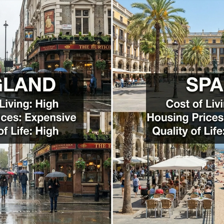 Spain vs England: Cost of Living
