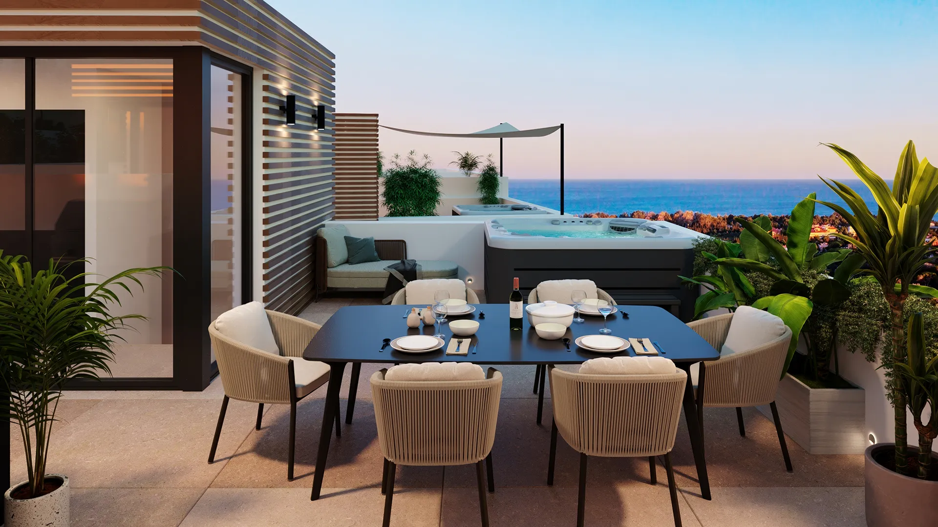 Solarium Jacuzzi Sea Views Marbella