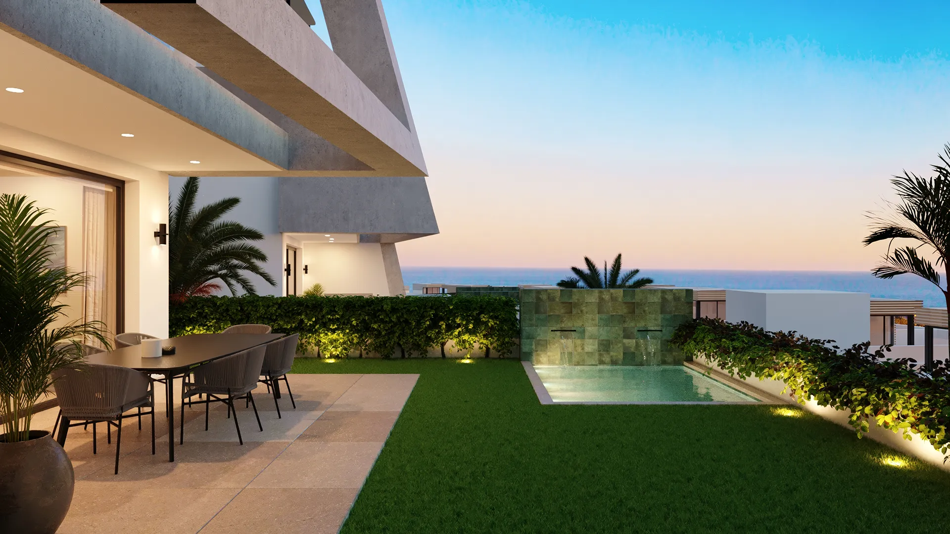 Serenity Hills Sunset Terrace Pool Sea View