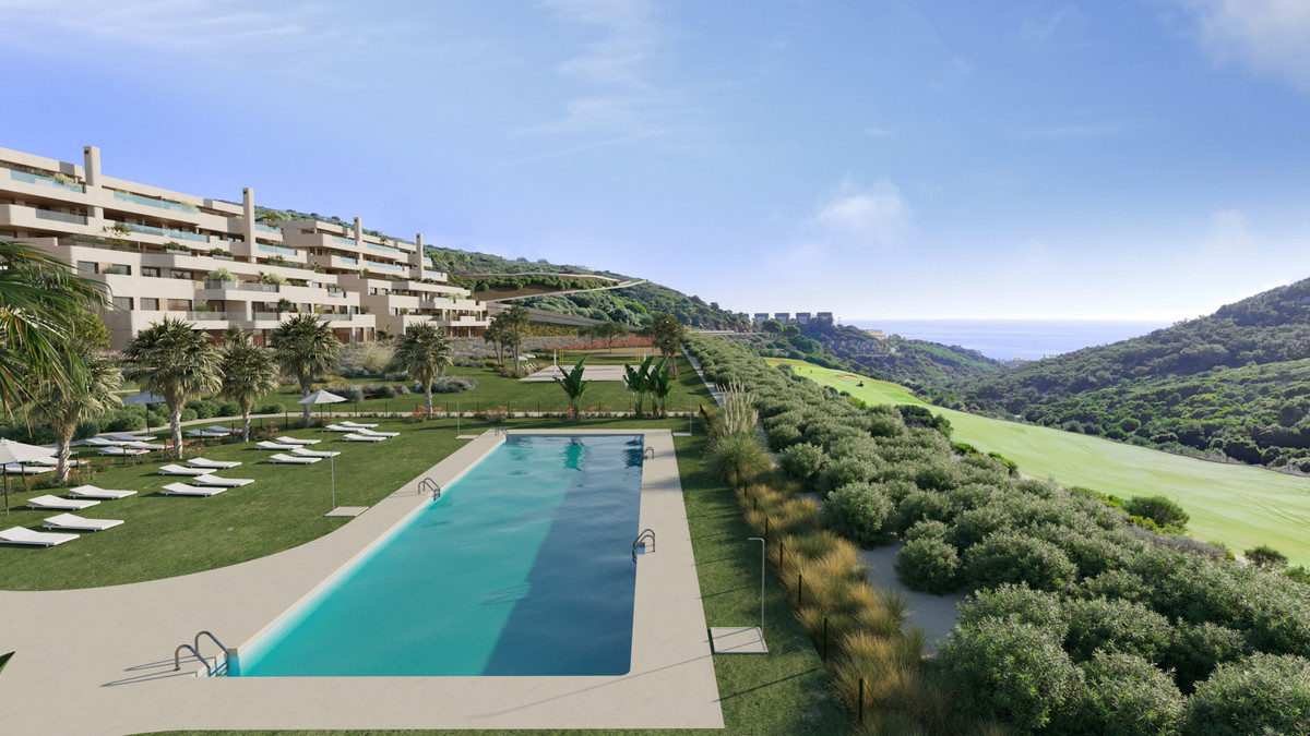 Atria – Phase 2 – La Alcaidesa – Luxuswohnanlage mit Infinity-Pool, gepflegten Gärten und Golfplatz mit Meerblick
