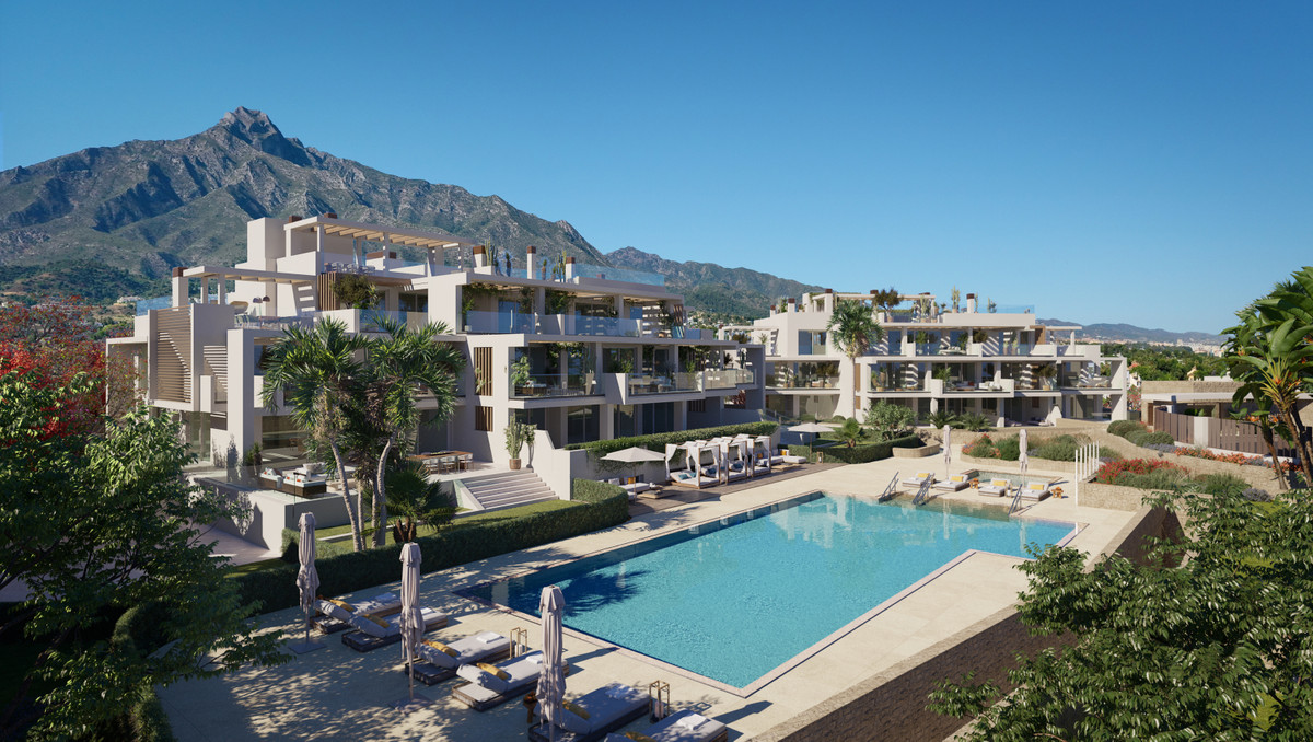 Earth – Marbella - luxe wooncomplex met buitenzwembad, terrassen en bergpanorama