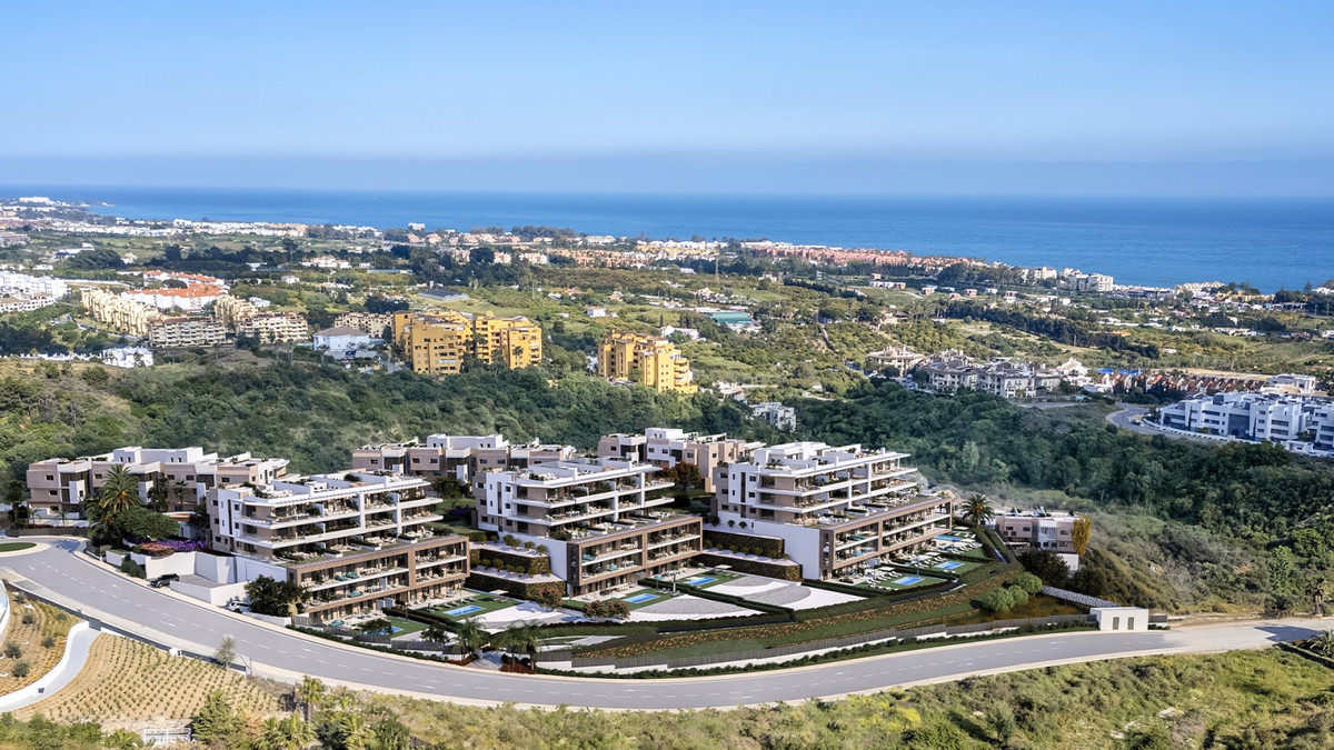 Marine Hills – Stage 2 – Estepona - aerial view of modern hillside residential complex with sea views