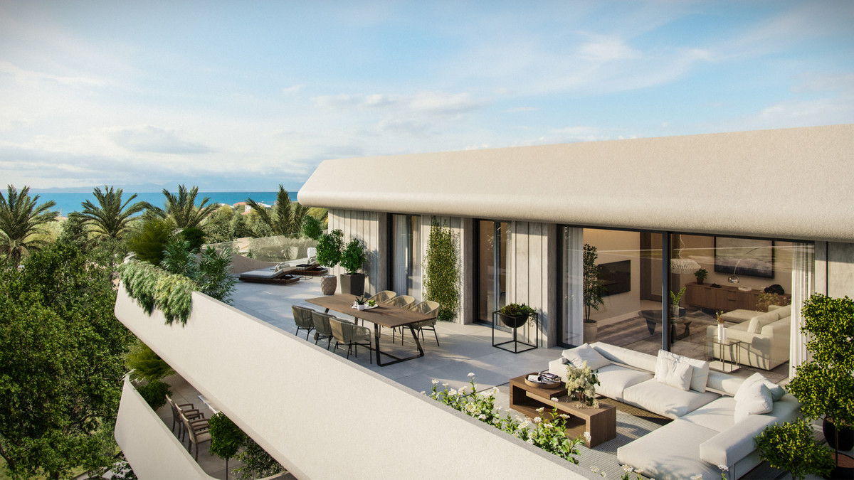 Salvia II – San Pedro de Alcántara - luxury terrace with outdoor lounge, dining area, and sea views