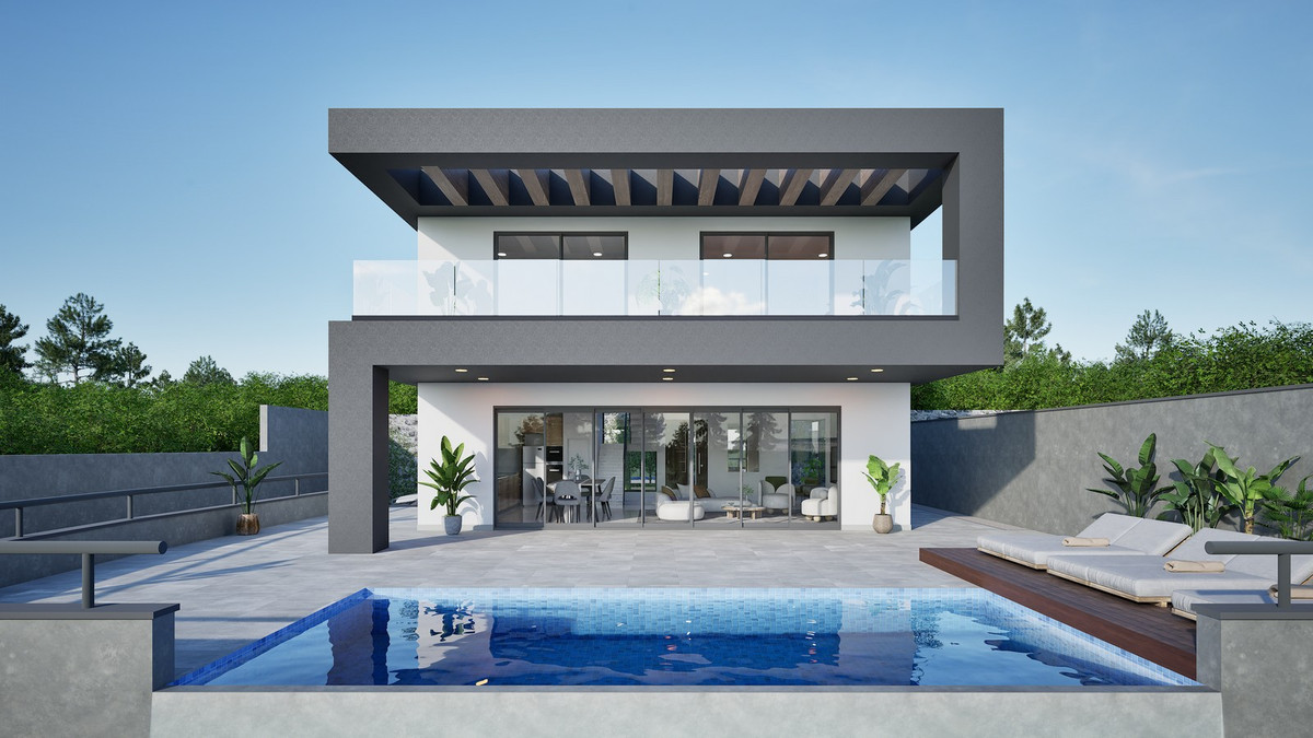 The Line Villa – Torremolinos - moderne tweeverdiepingsvilla met privézwembad, zonneterras en glazen balkon