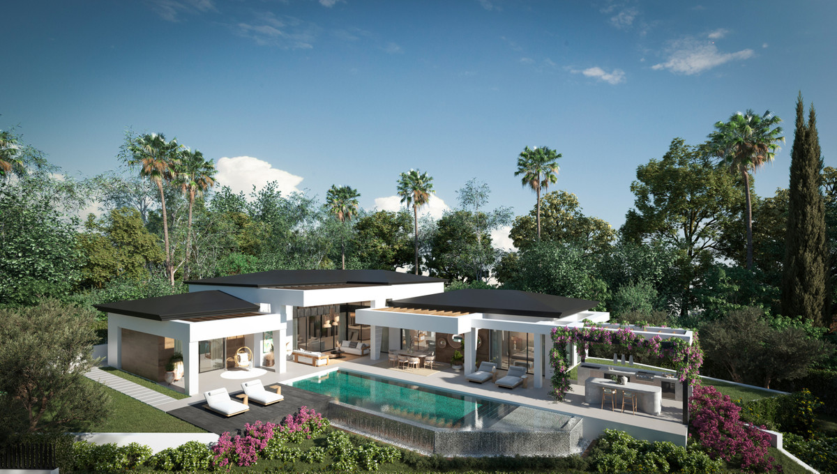Villa Casia – Nueva Andalucía - moderne luxe villa exterieur met privézwembad, zonneterras en weelderige tuinaanleg