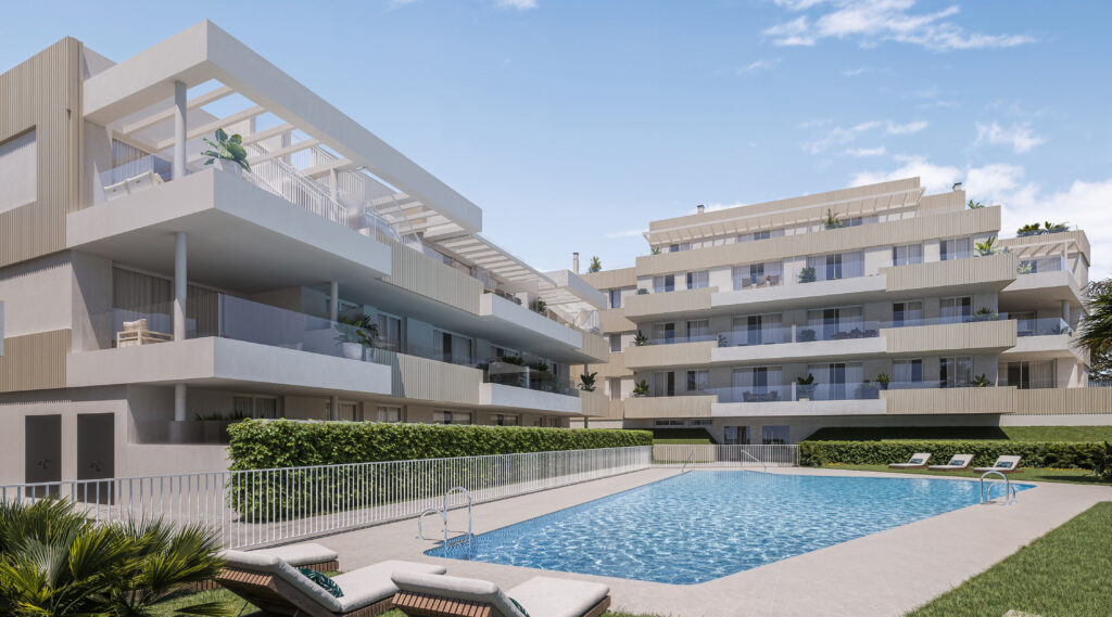Zenith Estepona – Estepona - modern luxe appartementencomplex met gemeenschappelijk zwembad en aangelegde tuinen