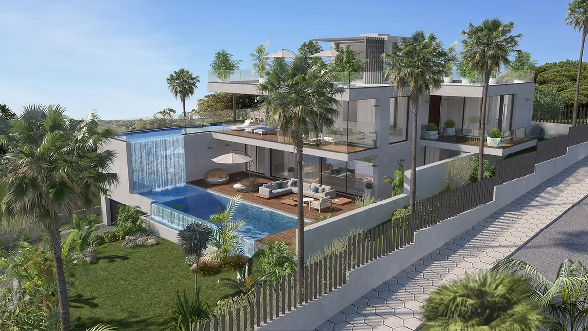 Cabopino Gardens – Villa 12 – Cabopino - Moderne Luxusvilla mit Infinity-Pool, Wasserfall, Terrassen und tropischem Garten