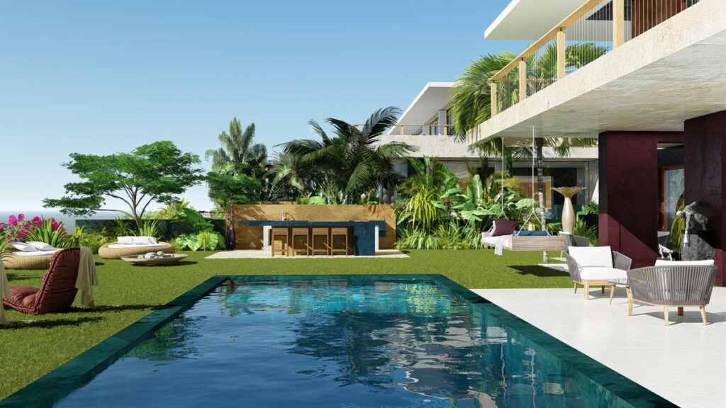 La Paloma 10 – Manilva - luksuriøs utendørspool, tropisk hage og moderne toetasjes villa med terrassesitteplass